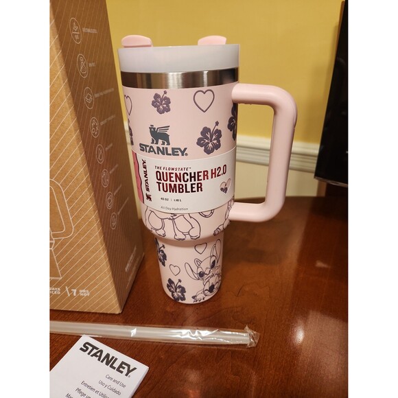Stanley Disney Collab Pink Stitch Tumbler 40oz NIB - Picture 2 of 8